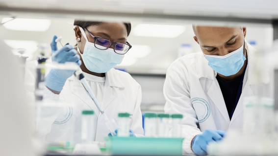 Scientists in lab